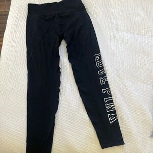 Victorias Secret Pink Seamless Black Leggings